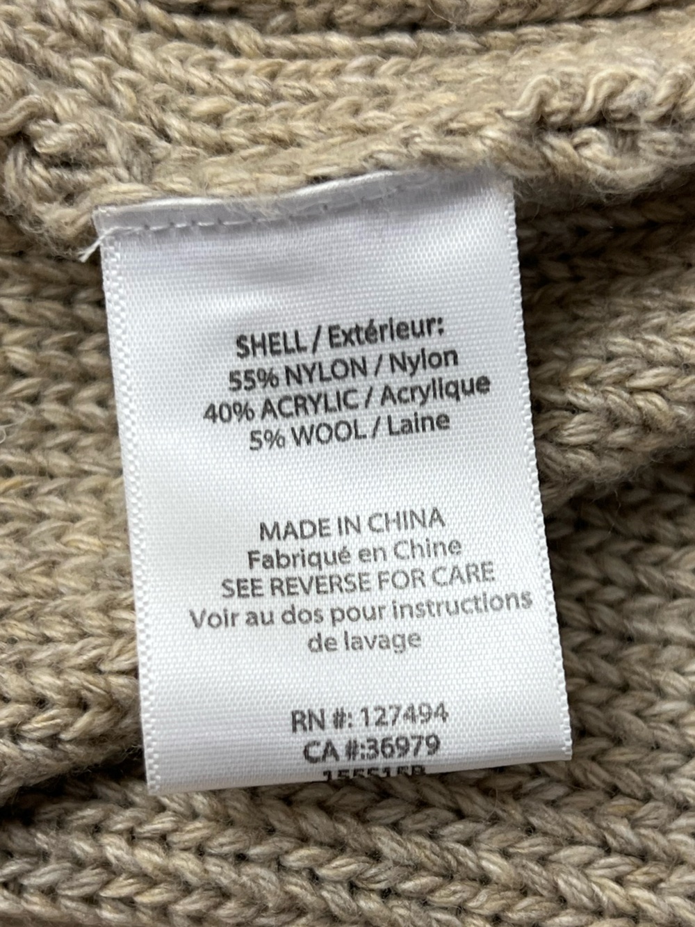 Braeve Women’s Size Small/ P Long Sleeve Open Front Pockets Cardigan Beige - Picture 12 of 14